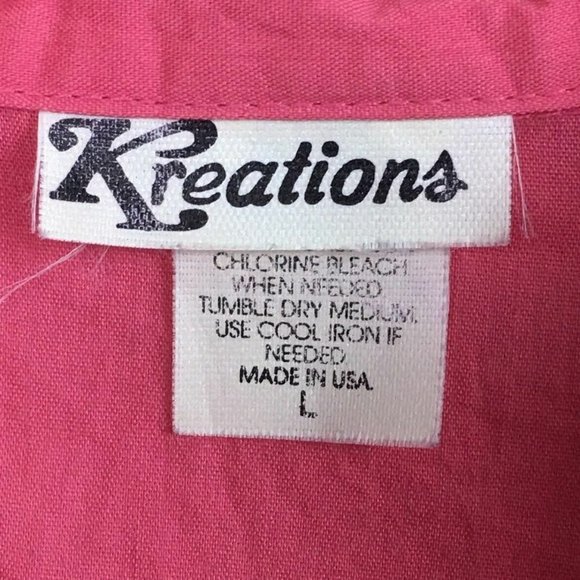 (J1-23) Kreations Vintage Sz Large Pull over - Picture 7 of 8